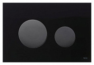 Кнопка смыва Tece Loop 9240657 черное стекло, кнопки черные