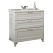 Тумба с раковиной Aquaton Леон 1A187801LBPS0 80H дуб белый