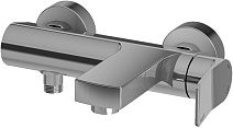 Смеситель Paffoni Tilt TI022ST для ванны с душем, сталь
