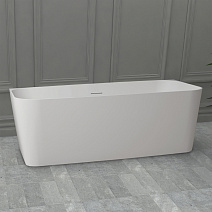 Ванна из искусственного камня ABBER Stein AS9617 белый матовый Ванна из искусственного камня ABBER Stein AS9617 белый матовый