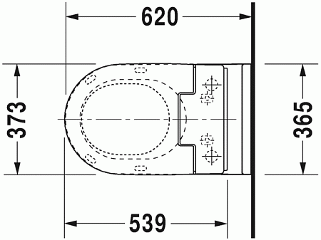 Унитаз подвесной Duravit Starck 3 2226590000+611000002304300 с функцией биде, белый