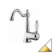 Смеситель Emmevi Laguna 40514BO для биде, белый/золото