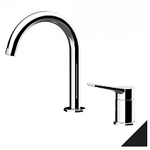 Смеситель Remer Slash SL57NO для раковины, черный матовый Смеситель Remer Slash SL57NO для раковины, черный матовый