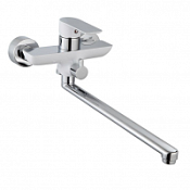Смеситель Aquanet Arctic AF520-21СW 00216778 для ванны с душем, хром/белый Смеситель Aquanet Arctic AF520-21СW 00216778 для ванны с душем, хром/белый