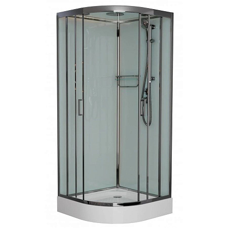 Душевая кабина Frank F420 М Brilliant 120x120 стекло матовое, хром