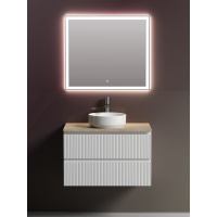Мебель для ванной со столешницей Sancos Snob T 80 SNT80W+TT80A2X Bianco/Kreman