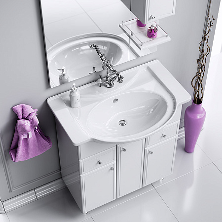 Мебель для ванной Aqwella Барселона Люкс Ba-L.01.08 85 белый