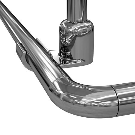 Карниз WasserKRAFT Dinkel SC-469018 для ванны хром