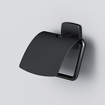 Держатель туалетной бумаги AM.PM Gem A90341422 с крышкой, черный TOTAL BLACK Держатель туалетной бумаги AM.PM Gem A90341422 с крышкой, черный TOTAL BLACK