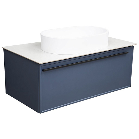Тумба под раковину La Fenice Elba FNC-01-ELB-BG-90 Blu Grigio синий матовый