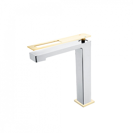 Смеситель Boheme Q 142-CRG для раковины, хром/золото