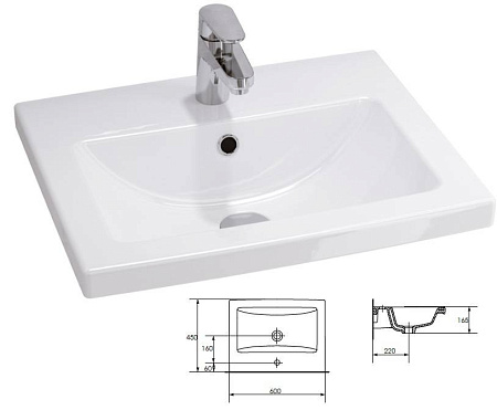Мебель для ванной Cersanit Lara SB-SZ-LARA-CO60/Wh 60 белый