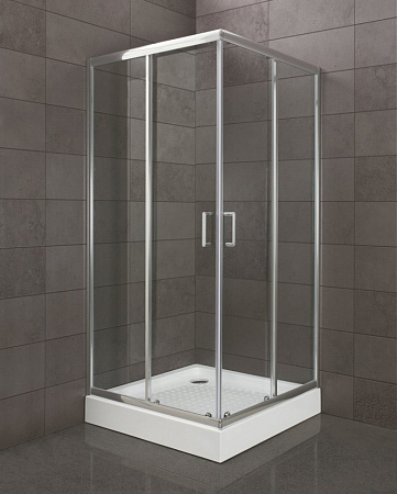 Душевой уголок BelBagno Uno UNO-195-A-2-100-C-Cr прозрачное стекло