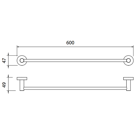 Полотенцедержатель Palazzani 99438710 60 хром