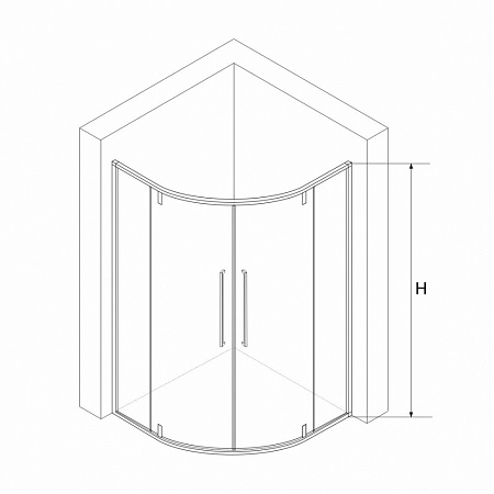 Душевой уголок RGW Stilvoll 06325388-11 80x80x200 прозрачное/хром