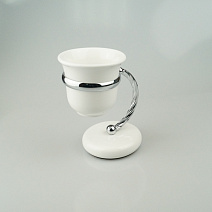 Стакан Stil Haus Giunone G718(03) хром/белый Стакан Stil Haus Giunone G718(03) хром/белый