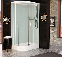 Душевая кабина Frank F412RМ White120x80x220 R белый