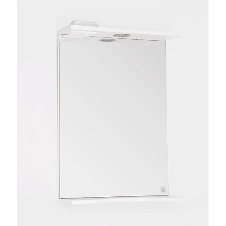 Зеркало Style Line Инга 50x74.6 с подсветкой, белый глянцевый
