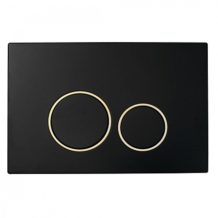 Кнопка смыва Boheme 663 черный/золото