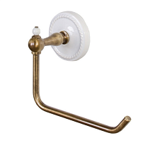 Держатель туалетной бумаги Devon&Devon Dorothy DOR411BR бронза/белый