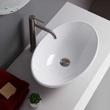 Раковина накладная BelBagno BB1147 53x33x14 белый