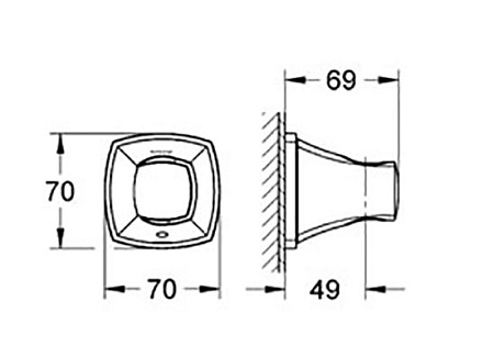 Настенный держатель Grohe Grandera 27969IG0