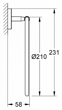 Полотенцедержатель Grohe Bau cosmopolitan 40460001