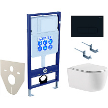 Комплект Aquatek SET AQUATEK ЕВРОПА cmp017 подвесной унитаз + инсталляция + кнопка + сидение Комплект Aquatek SET AQUATEK ЕВРОПА cmp017 подвесной унитаз + инсталляция + кнопка + сидение