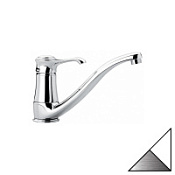 Смеситель Emmevi Tiffany 6095BIO для кухонной мойки, белый матовый/хром