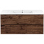Тумба с раковиной Vincea Mia VMC-2MC120RW 100 подвесная, 2 выкатных ящика, R.Wood