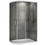 Душевой уголок ABBER Schwarzer Diamant AG01180 прозрачное/хром