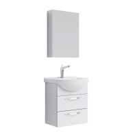 Мебель для ванной Aqwella Аллегро Agr.01.05/2 50 подвесная, 2 ящика, белая
