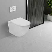 Унитаз подвесной Vincea Globo VT1-14T ультратонкое сиденье с системой микролифт, белый