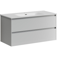 Тумба с раковиной Sancos Cento 100 CN100W белый глянцевый