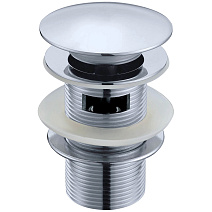 Донный клапан Boheme Brillante 612/2 для раковины, с переливом, хром