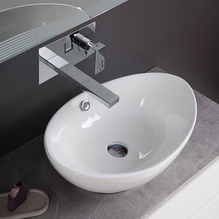 Раковина накладная BelBagno BB1087 59x39x19 белый