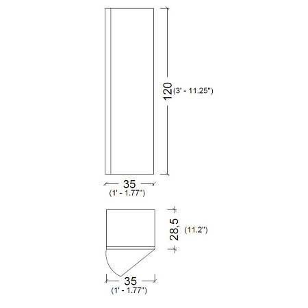Шкаф-пенал Armadi Art Vallessi 836-W белый