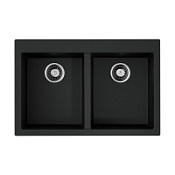 Кухонная мойка Omoikiri Bosen 80-2-BL 53x80x20 черный