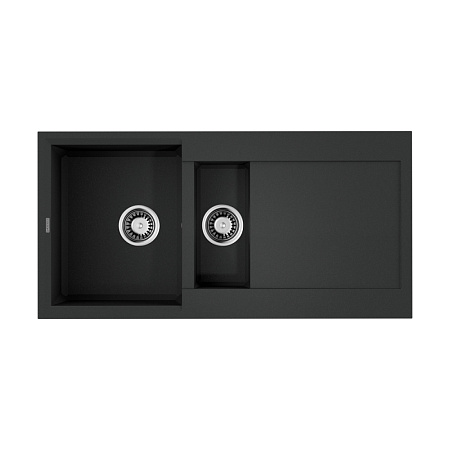 Кухонная мойка Omoikiri Sakaime 100-2-BL 50x100x20 черный