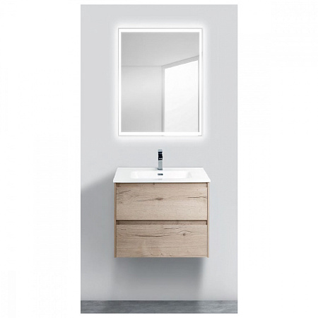 Тумба с раковиной BelBagno Kraft KRAFT-600-2C-SO-RGB 60 rovere galifax bianco