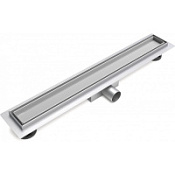 Душевой лоток Esbano Meta M-TILE-80MC с решёткой под плитку, хром матовый