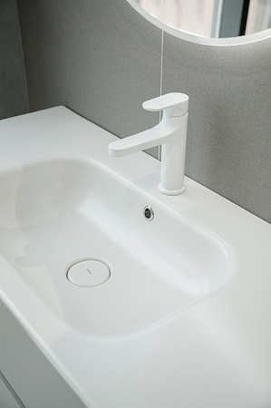 Смеситель Boheme Spectre 455-MW для раковины, встроенный, белый матовый