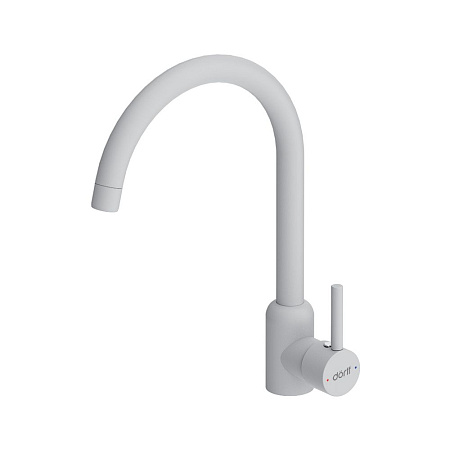 Смеситель Dorff Logic D3007033 для кухонной мойки белый