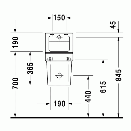 Крышка для писсуара Duravit Vero 0061510000 белый