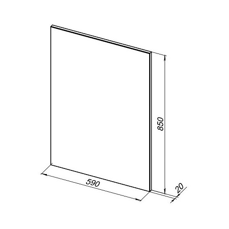 Зеркало Aquanet Lino 00253905 60 белый матовый