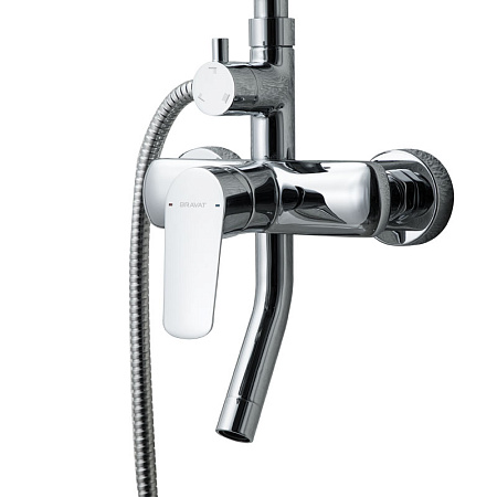 Душевая стойка Bravat Rhein F6429564CP-A-ENG хром