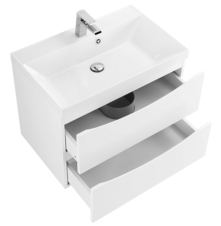 Тумба с раковиной BelBagno Marino MARINO-600-2C-SO-BO-P 60 bianco opaco