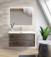 Мебель для ванной BelBagno Albano ALBANO-1200-2C-SO-RNG 120 подвесная, Robere Nature Grigio