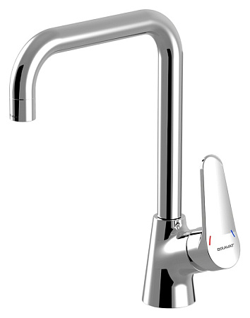 Смеситель Bravat Eco F793147C для кухни с высоким поворотным изливом