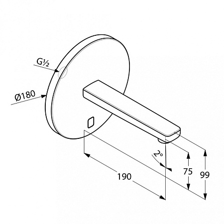 Смеситель Kludi Zenta 3850305 для раковины, хром